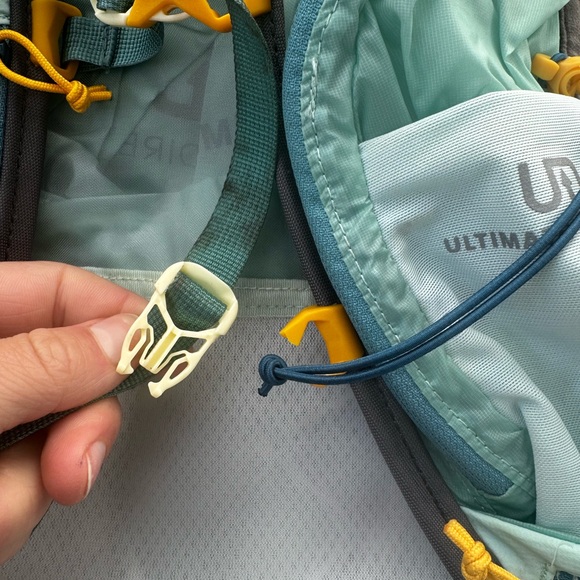 Ultimate Direction Blue Hydration Backpack (one broken buckle) - Picture 2 of 3